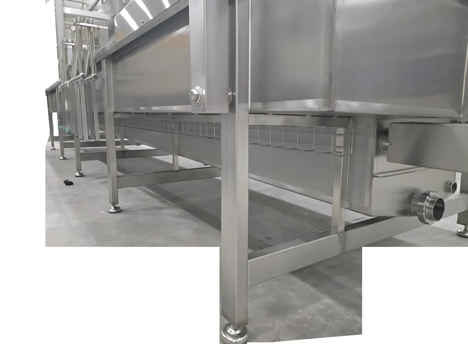 Finishing Vat — lateral exterior view of the structure installed in plant